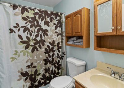 Bathroom of Birch Hollow Getaway Property.