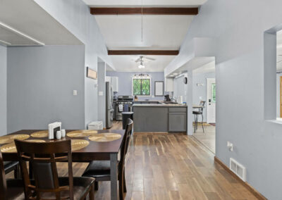 Dining room of Birch Hollow Getaway Property.