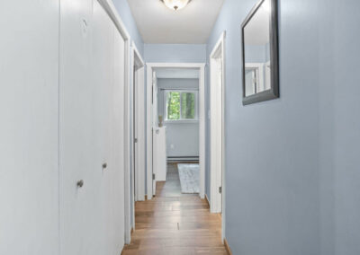 Hallway of Birch Hollow Getaway Property.